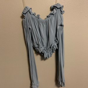 Cropped off the shoulder blouse